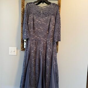 Signature by Sangria shade of Purple Lace Dress